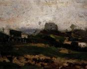 文森特 威廉 梵高 : 蒙马特的采石场景观